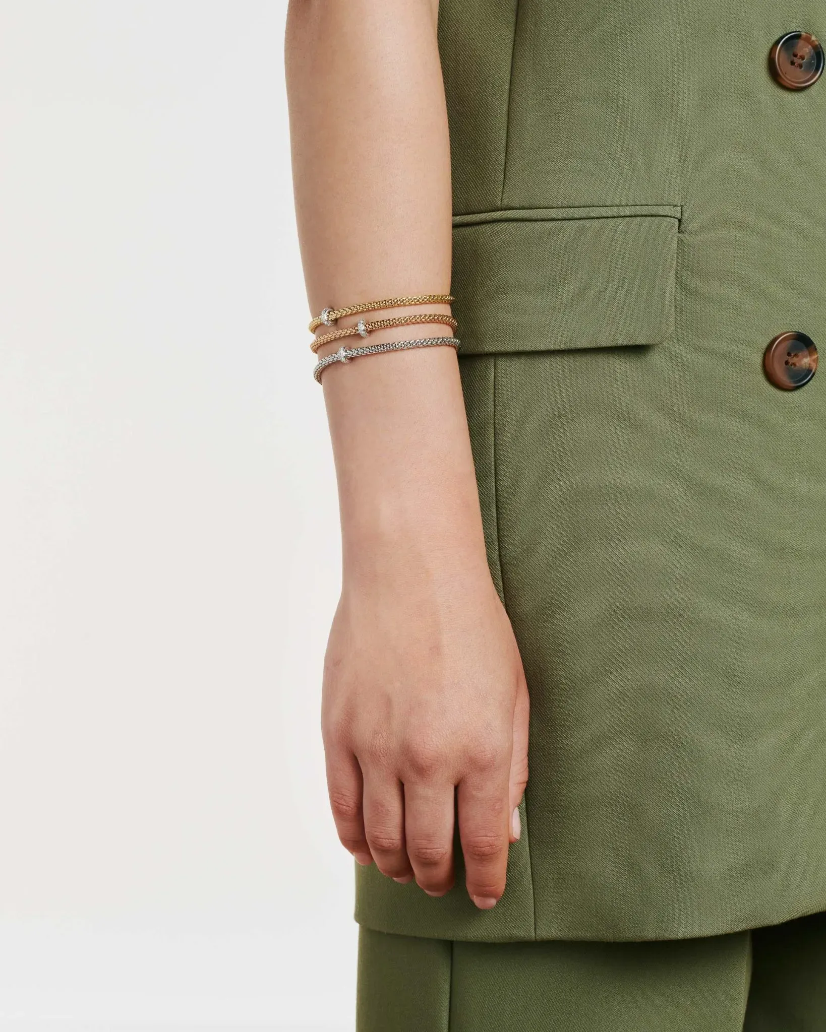 FOPE Flex'it Bracelet with Diamonds