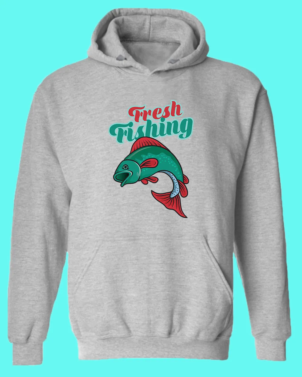 Fresh fishing hoodie, fisherman hoodie