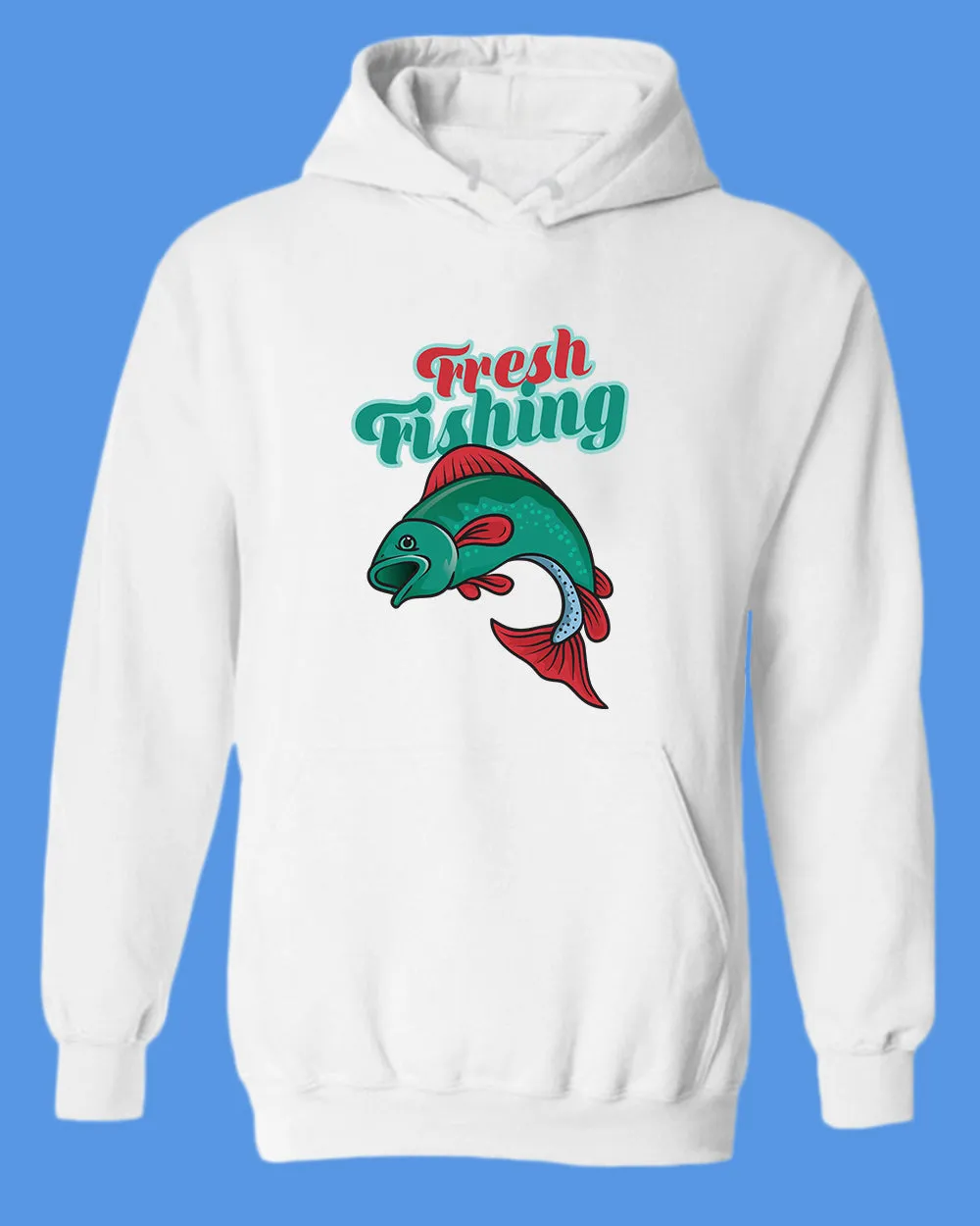Fresh fishing hoodie, fisherman hoodie