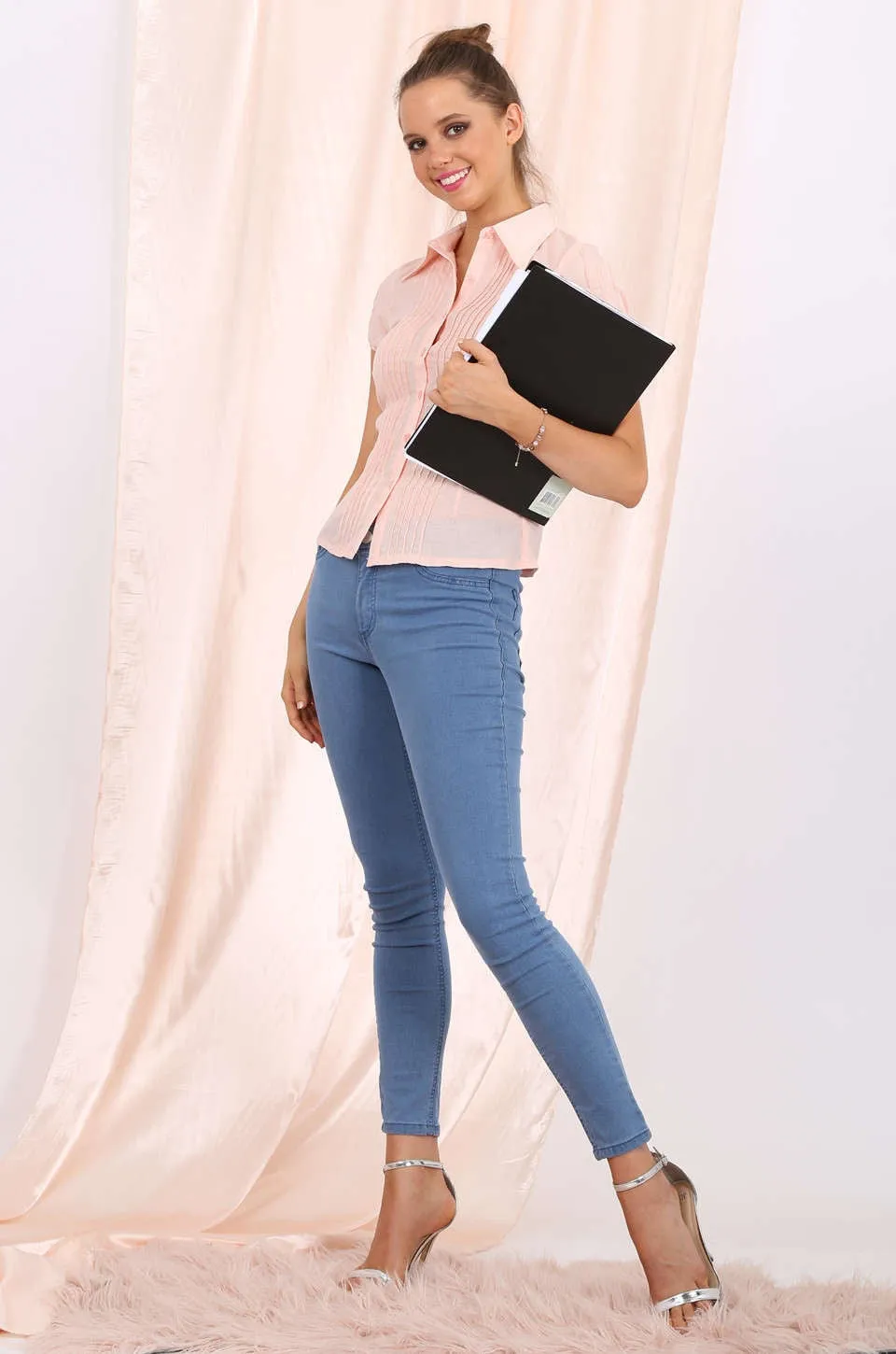 Genevieve shirt in pink