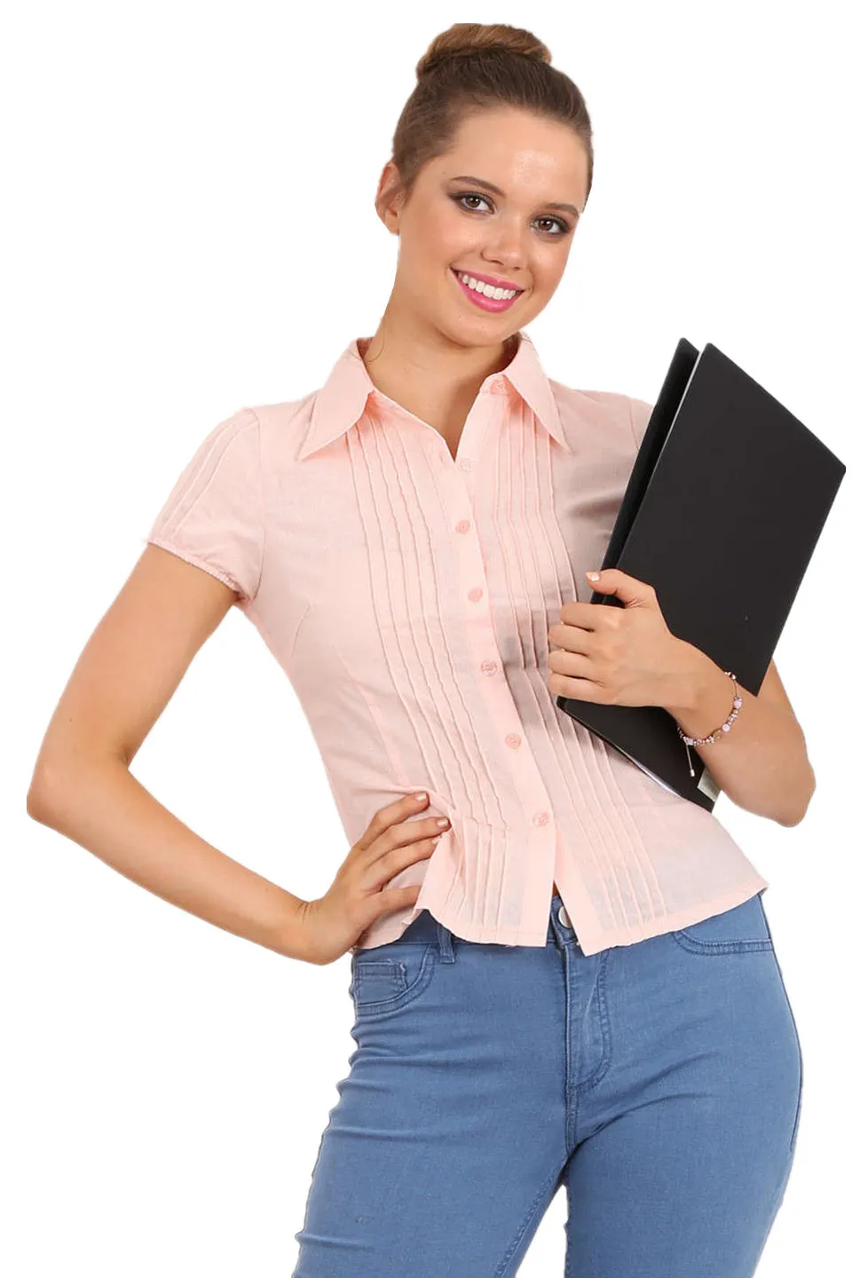 Genevieve shirt in pink