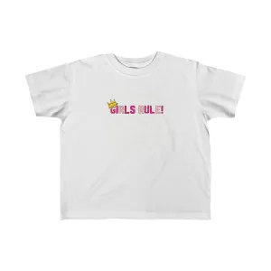 Girls rule kid's 2-6 years fine jersey tee