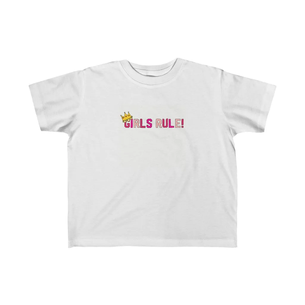 Girls rule kid's 2-6 years fine jersey tee