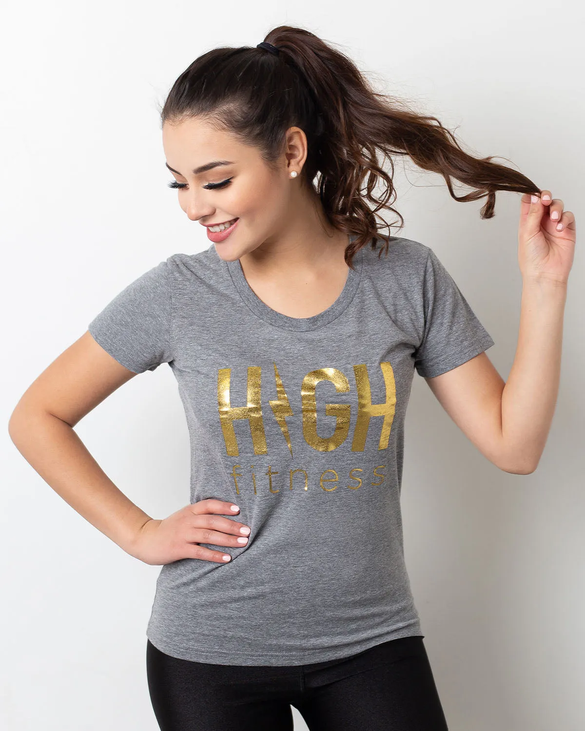Gold Foil Women's Tee | Gray