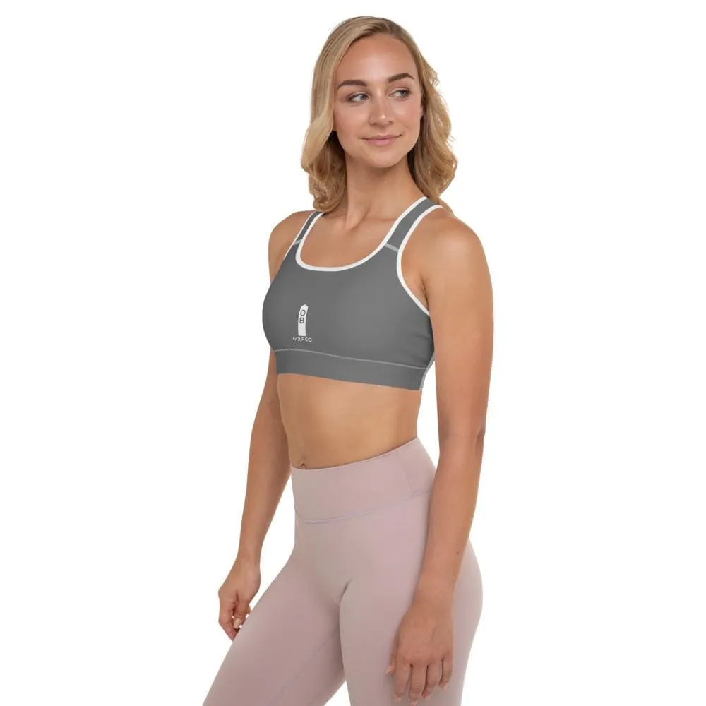 Golf Stake Women's Padded Sports Bra