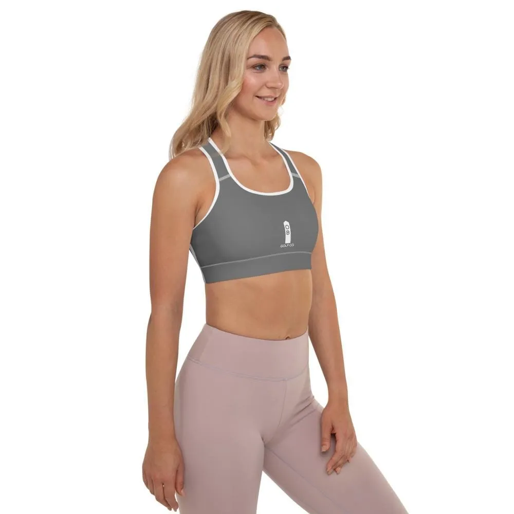 Golf Stake Women's Padded Sports Bra