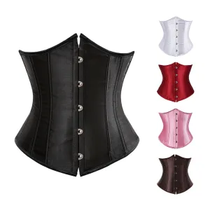 Gothic Underbust Corset And Waist Cincher Bustiers Top Workout Shape Body Belt Plus Size Lingerie S-6xl