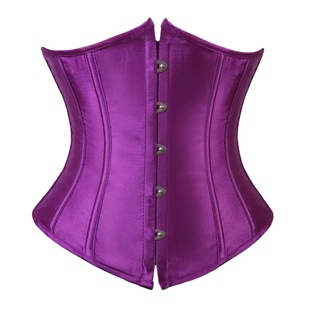 Gothic Underbust Corset And Waist Cincher Bustiers Top Workout Shape Body Belt Plus Size Lingerie S-6xl