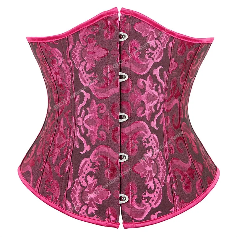 Gothic Underbust Corset And Waist Cincher Bustiers Top Workout Shape Body Belt Plus Size Lingerie S-6xl