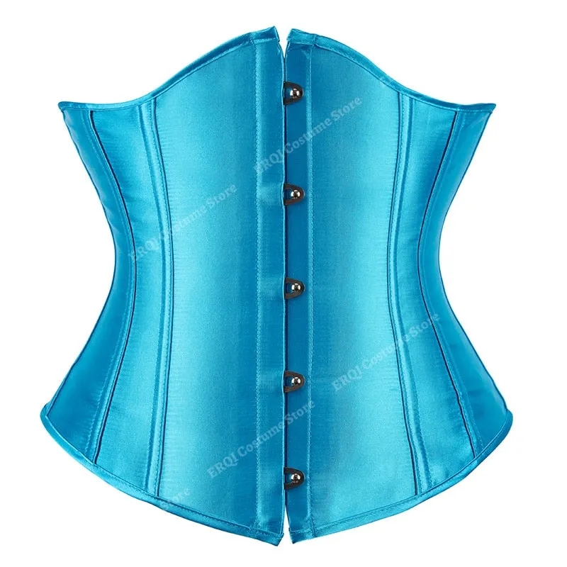 Gothic Underbust Corset And Waist Cincher Bustiers Top Workout Shape Body Belt Plus Size Lingerie S-6xl