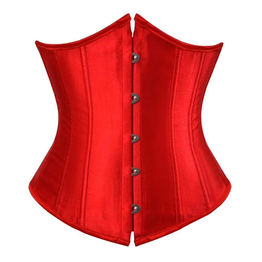 Gothic Underbust Corset And Waist Cincher Bustiers Top Workout Shape Body Belt Plus Size Lingerie S-6xl