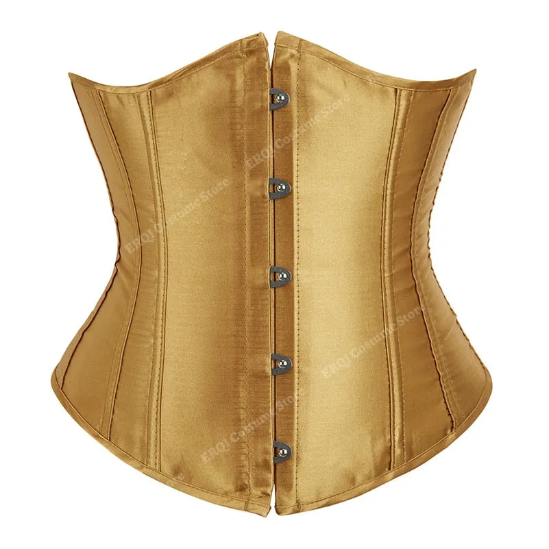 Gothic Underbust Corset And Waist Cincher Bustiers Top Workout Shape Body Belt Plus Size Lingerie S-6xl