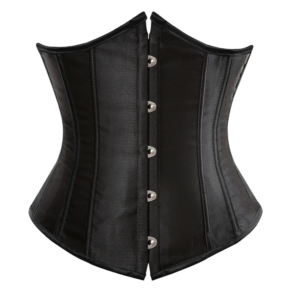 Gothic Underbust Corset And Waist Cincher Bustiers Top Workout Shape Body Belt Plus Size Lingerie S-6xl