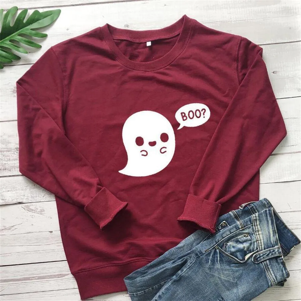 Graphic long Sleeve Shirts BOO