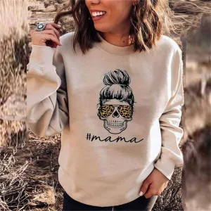 Graphic long Sleeve Shirts Ma Ma