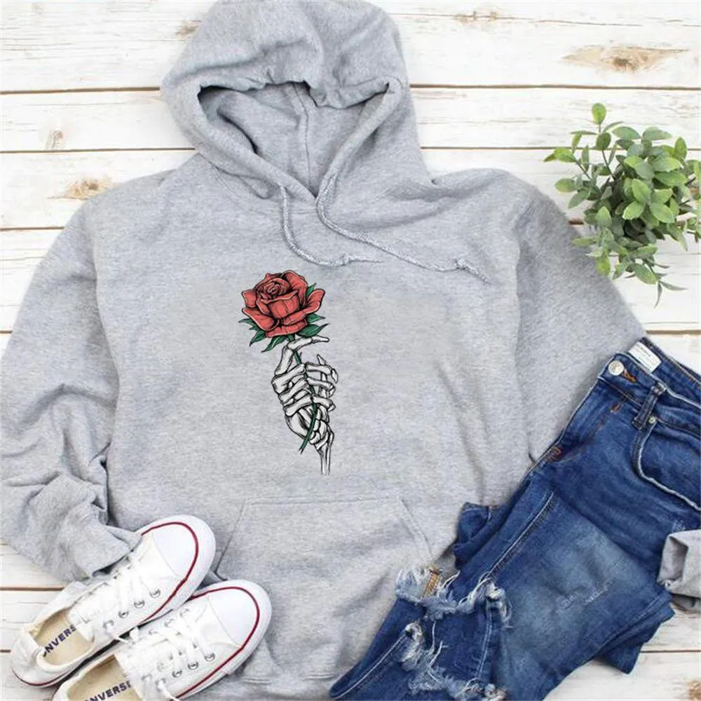 Graphic long Sleeve Shirts Rose