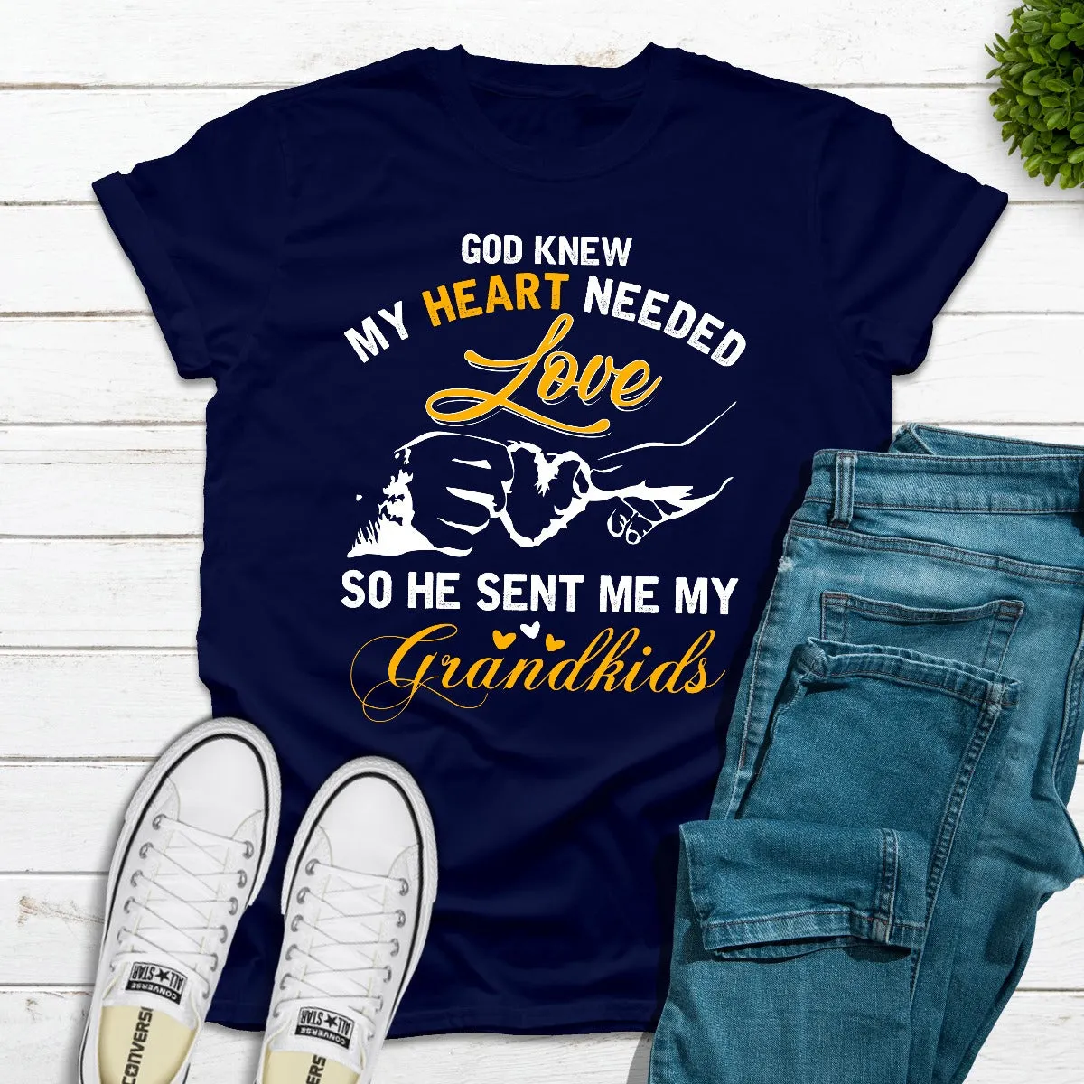 Graphic T-Shirts God Knew My Heart Needed Love