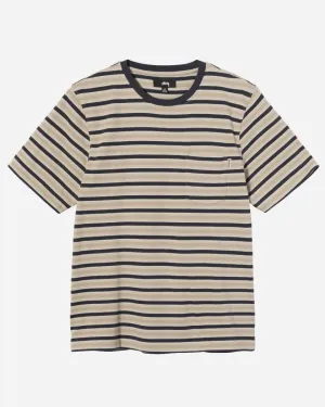 Griffin Stripe Crew - Khaki