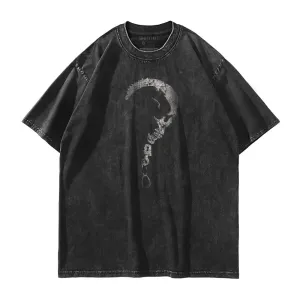 Handcuff Skull Washed T-Shirt