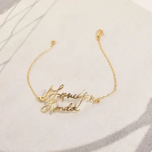 Handwriting Bracelet | Dainty Bracelet | Keepsake Memorial Bracelet | Actual Handwriting Bracelet | Signature Bracelet | Handwriting Jewelry