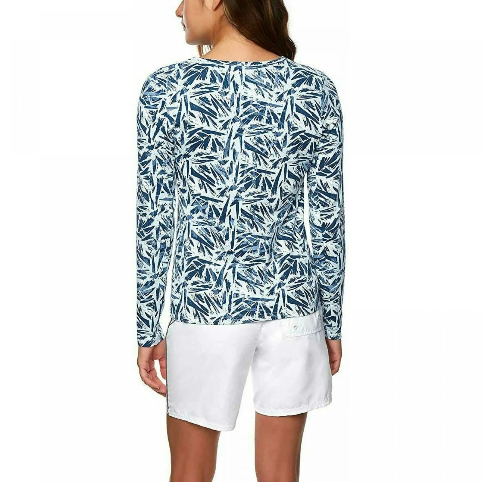 Hang Ten Women's Long Sleeve Sun Protection T-Shirt With Pocket