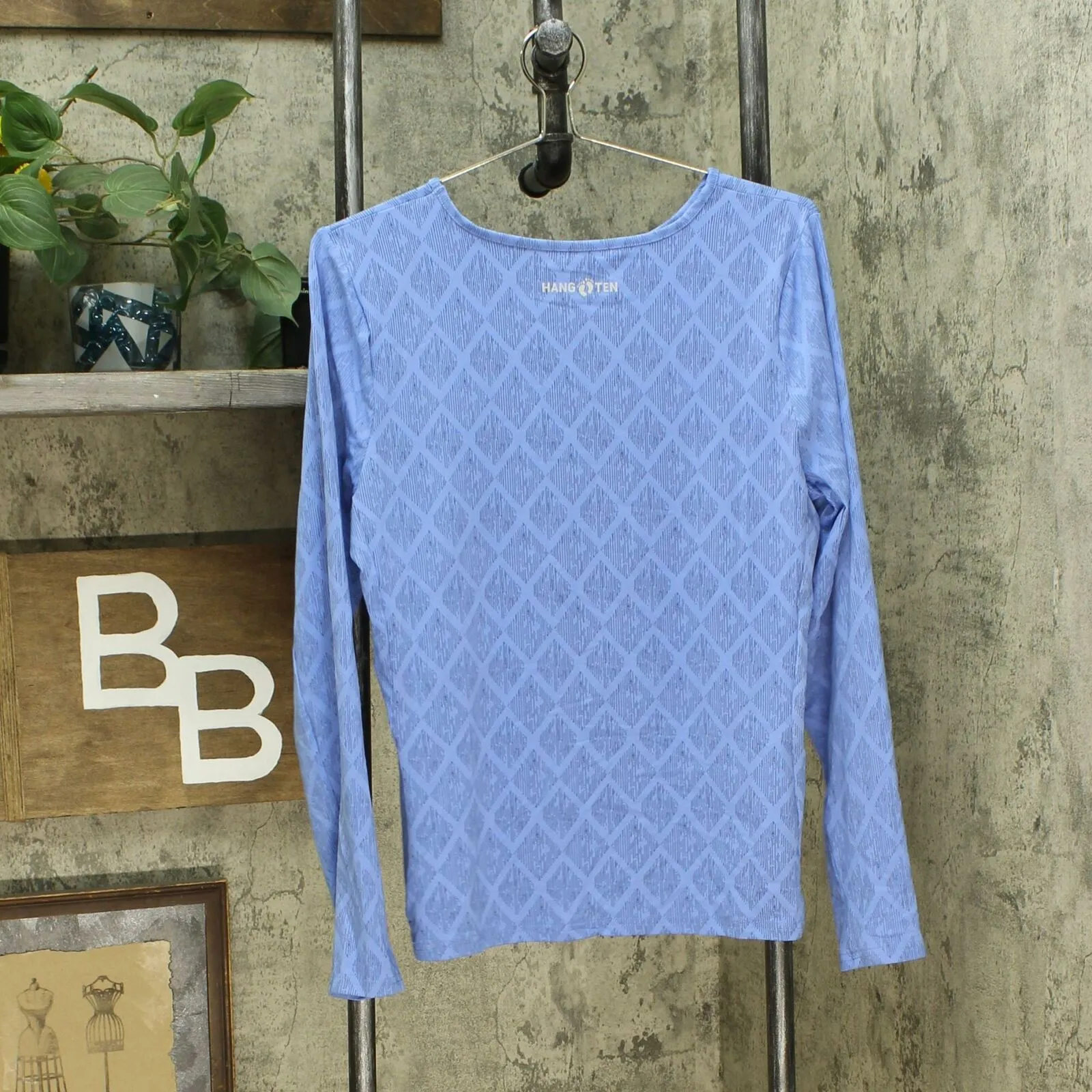 Hang Ten Women's Long Sleeve Sun Protection T-Shirt With Pocket
