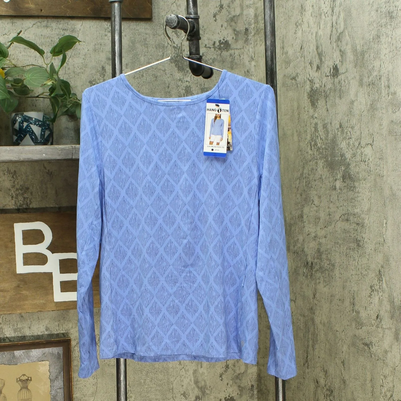 Hang Ten Women's Long Sleeve Sun Protection T-Shirt With Pocket