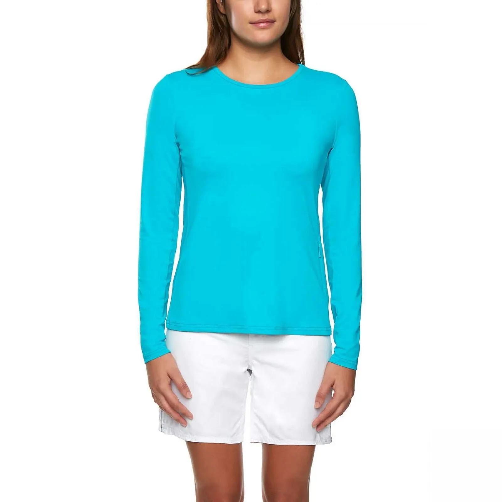 Hang Ten Women's Long Sleeve Sun Protection T-Shirt With Pocket