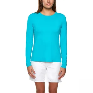 Hang Ten Women's Long Sleeve Sun Protection T-Shirt With Pocket