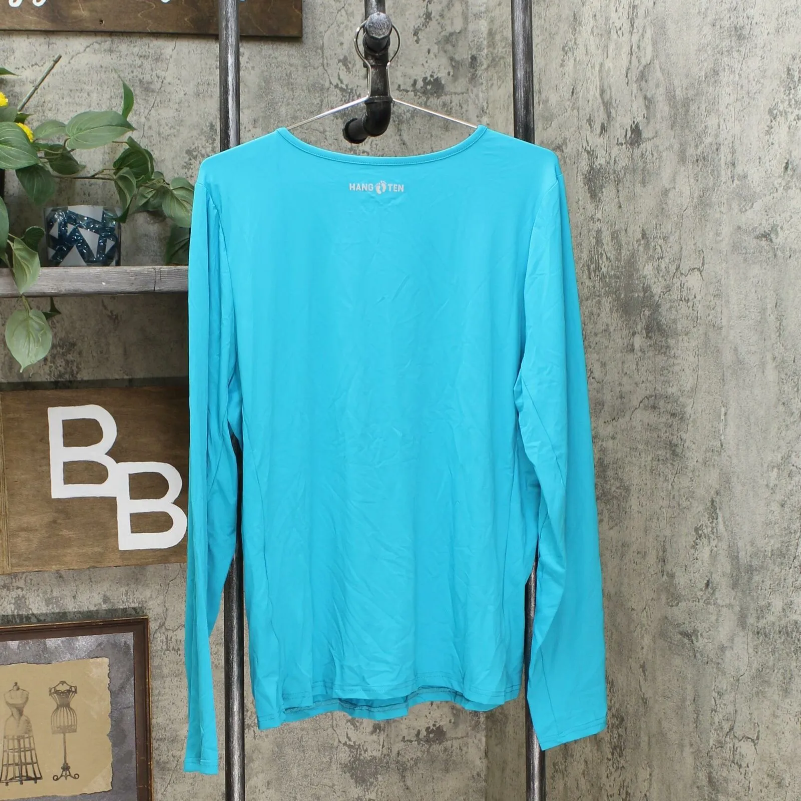 Hang Ten Women's Long Sleeve Sun Protection T-Shirt With Pocket