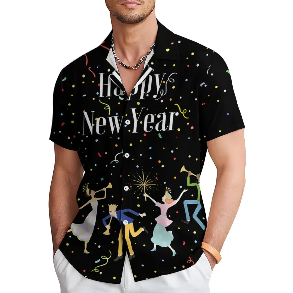 Happy New Year Short Sleeve Shirt 2411013079