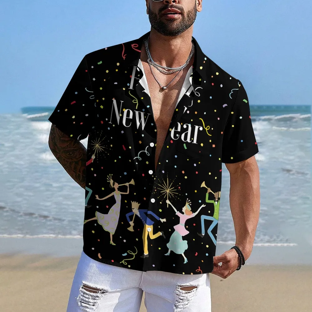 Happy New Year Short Sleeve Shirt 2411013079