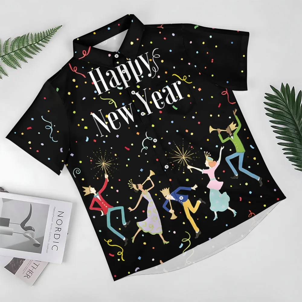 Happy New Year Short Sleeve Shirt 2411013079