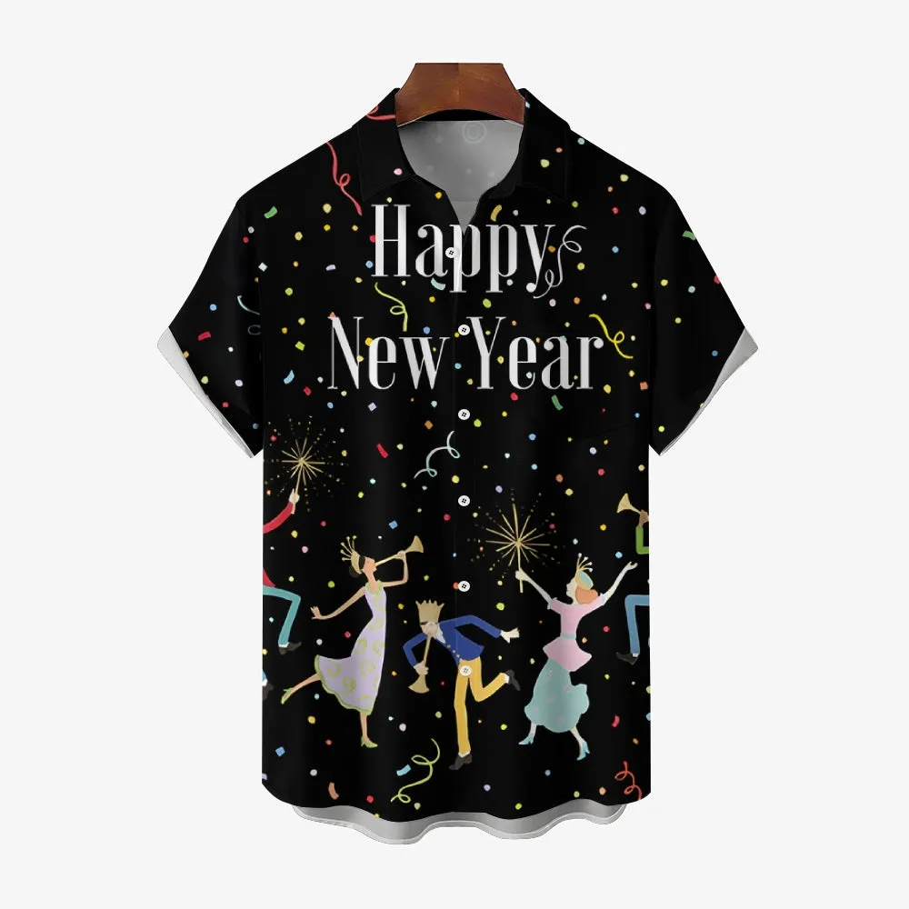 Happy New Year Short Sleeve Shirt 2411013079