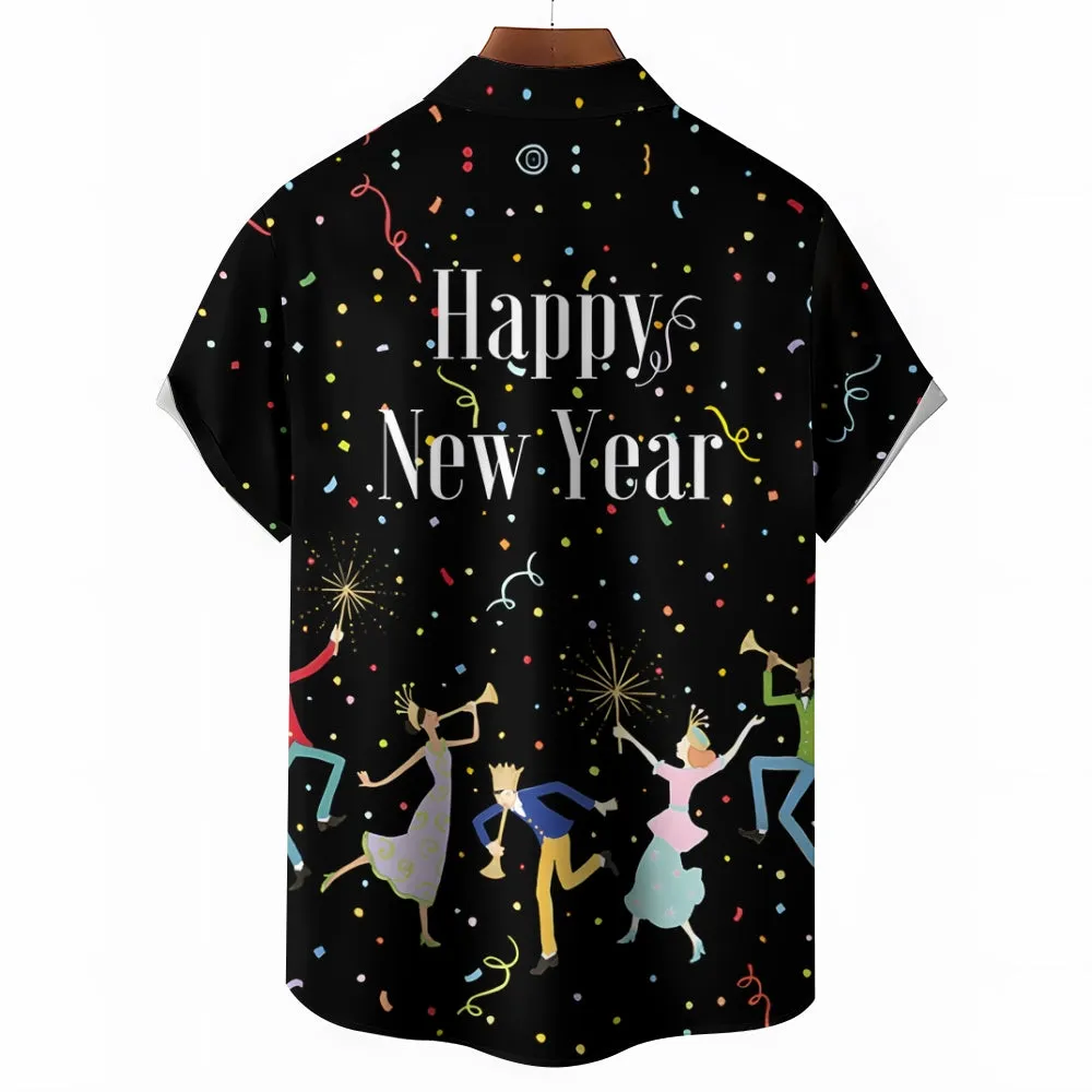 Happy New Year Short Sleeve Shirt 2411013079