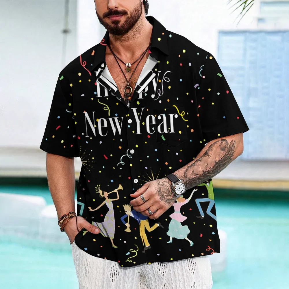 Happy New Year Short Sleeve Shirt 2411013079