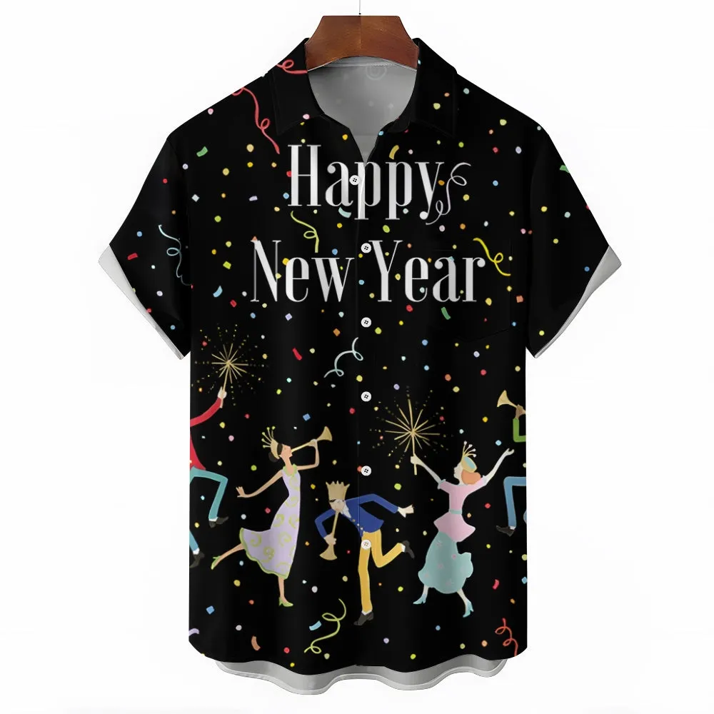 Happy New Year Short Sleeve Shirt 2411013079