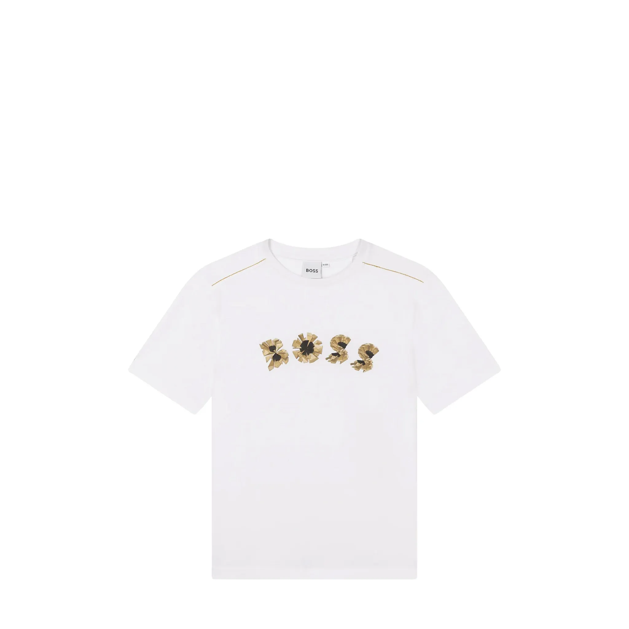 Hugo Boss Kids Gold Bar Graphic Logo T-Shirt