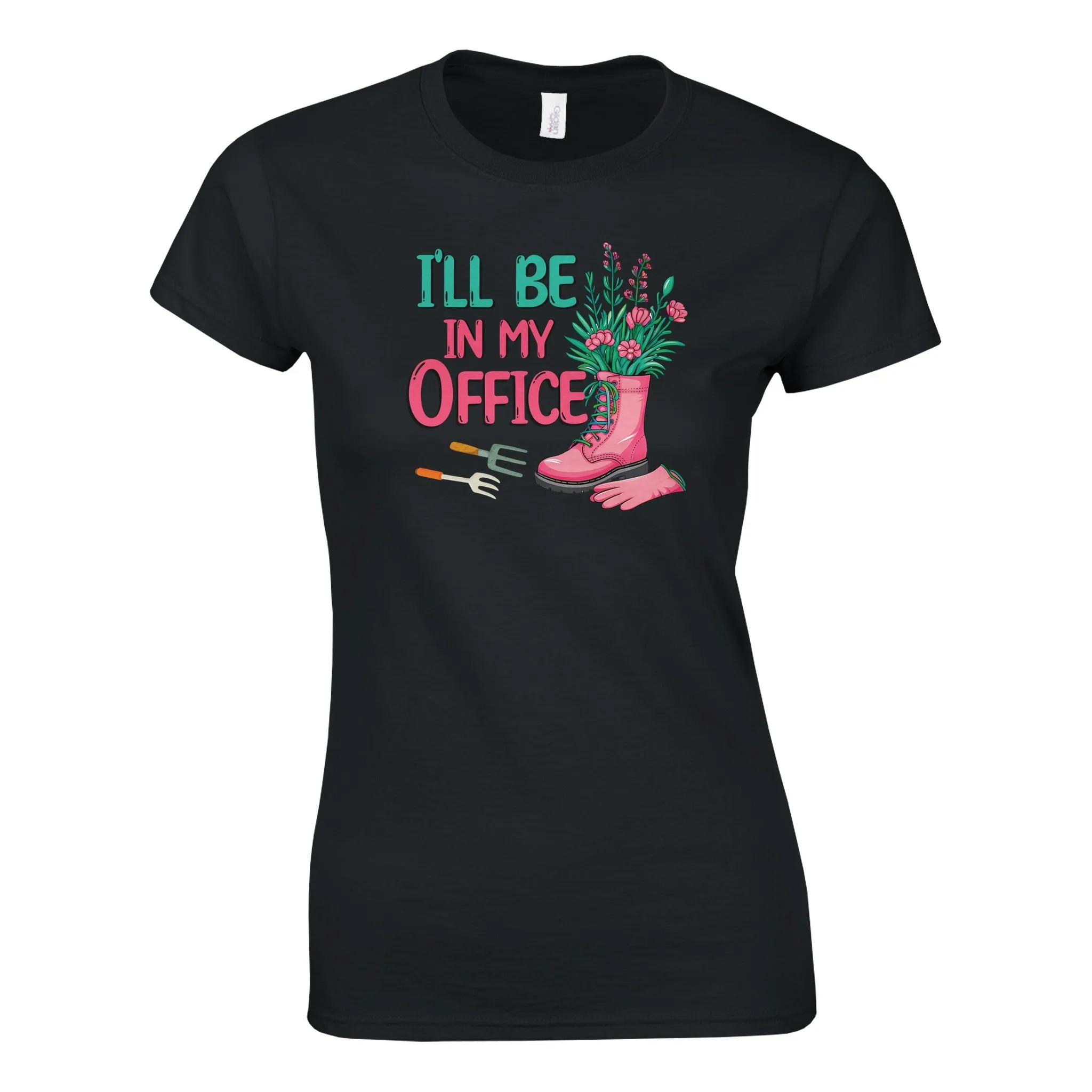 I'LL BE IN MY OFFICE Womens Crewneck T-Shirt