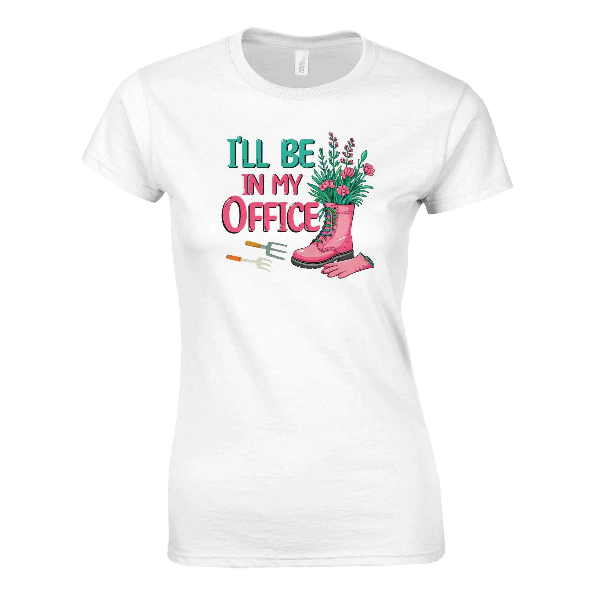 I'LL BE IN MY OFFICE Womens Crewneck T-Shirt