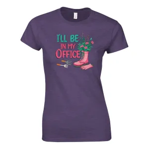 I'LL BE IN MY OFFICE Womens Crewneck T-Shirt