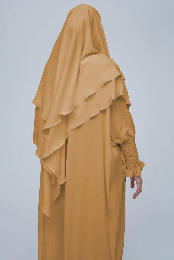 Khaki Pristine prayer gown for Omrah or prayer