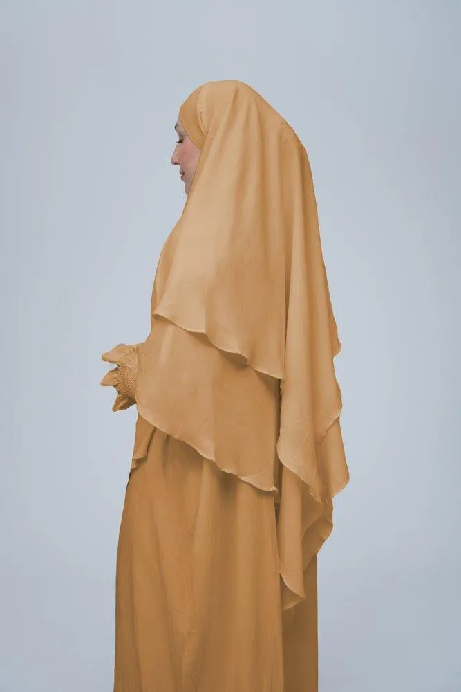Khaki Pristine prayer gown for Omrah or prayer