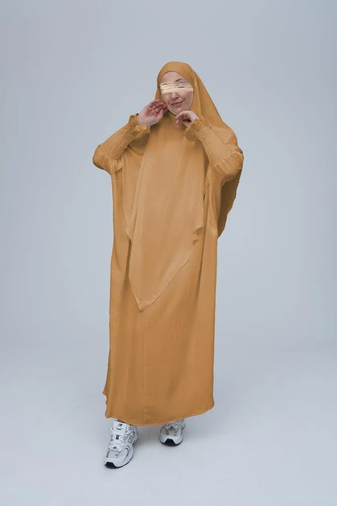 Khaki Pristine prayer gown for Omrah or prayer
