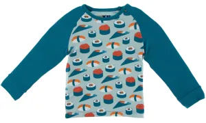 KicKee Pants Jade Sushi Fitted Raglan Tee