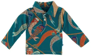 KicKee Pants Oasis Koinobori L/S Performance Jersey Polo