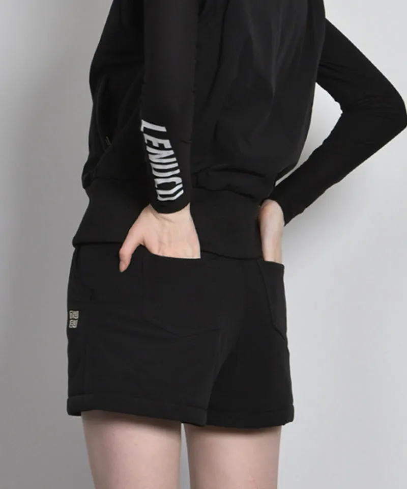 LENUCU Padded Short - Black