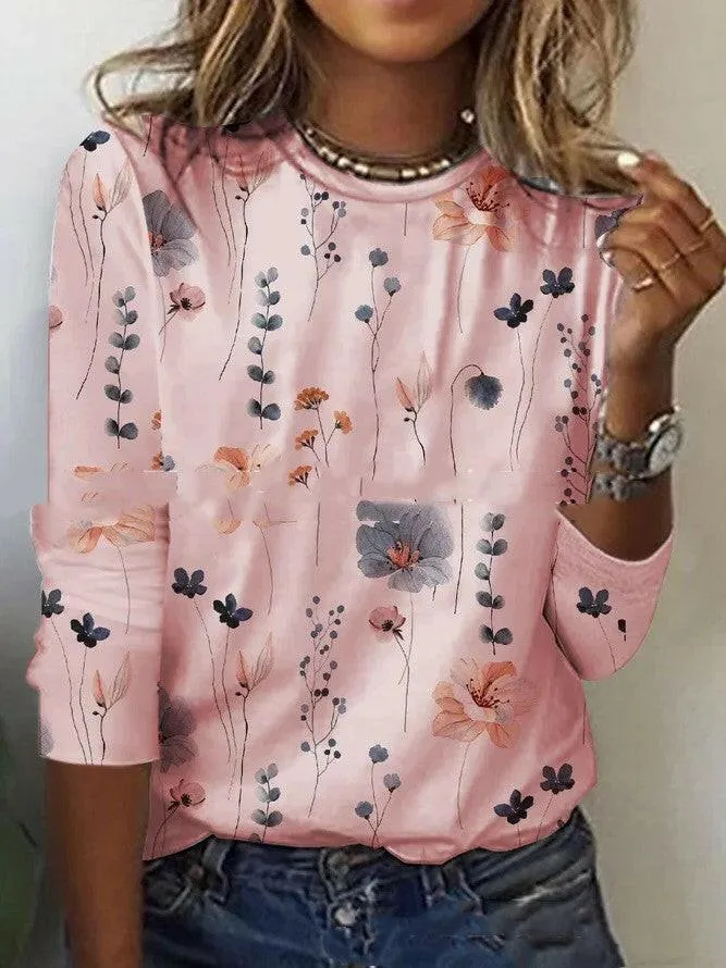 Long-sleeved Printed T-shirt Women's Ebay Independent Station