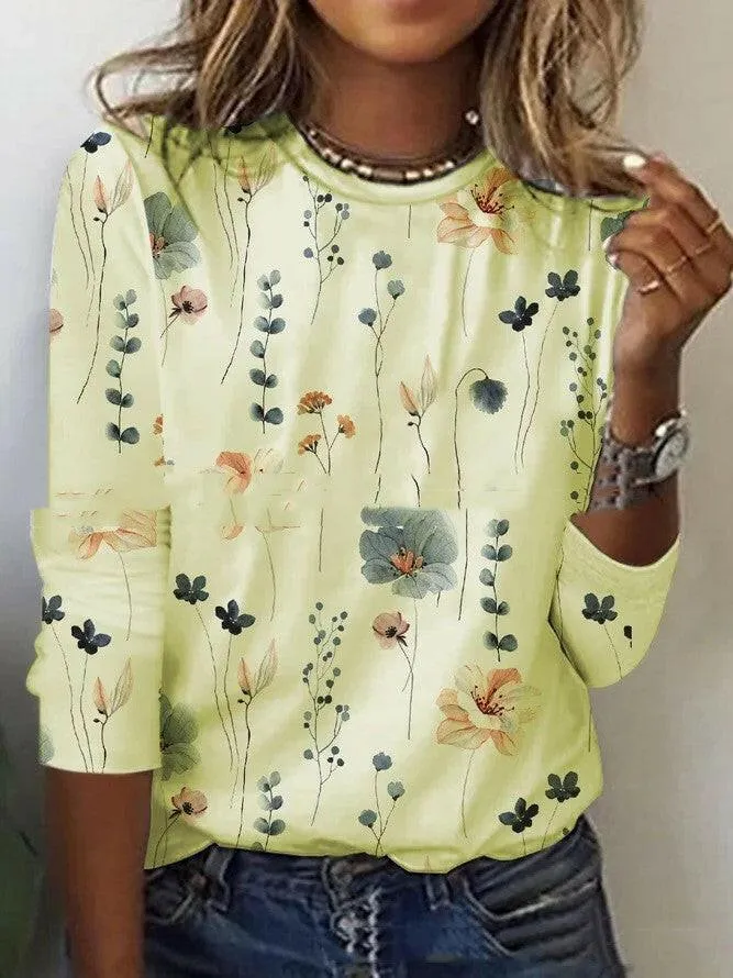 Long-sleeved Printed T-shirt Women's Ebay Independent Station