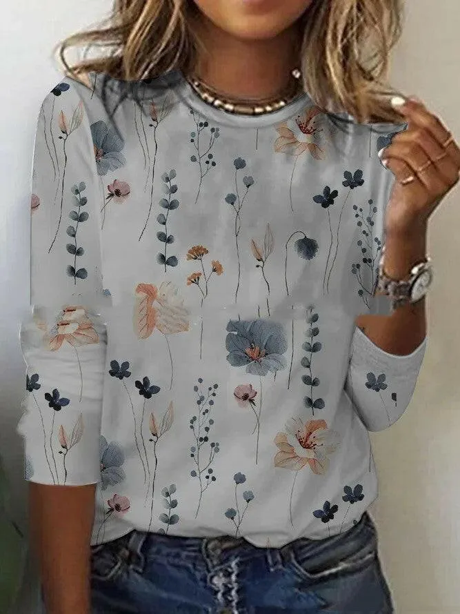 Long-sleeved Printed T-shirt Women's Ebay Independent Station